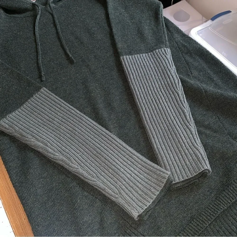 Athleta Nopa Hooded Wool Sweater in Jasper Green - Picture 10 of 12